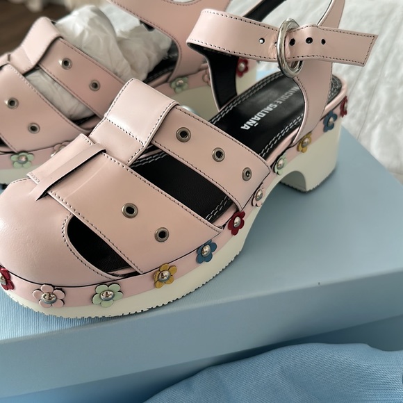 Nicole Saldana SSENSE Exclusive Pink Flower Cici Sandals BNWB - Picture 3 of 5